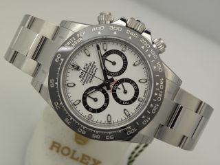 Rolex Daytona 116500 Stainless Steel Ceramic Bezel White Panda Dial 40mm Watch 7