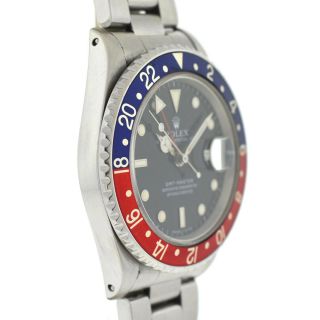 Rolex 16700 GMT - Master Pepsi Stainless Steel Automatic Watch 3
