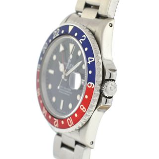 Rolex 16700 GMT - Master Pepsi Stainless Steel Automatic Watch 4