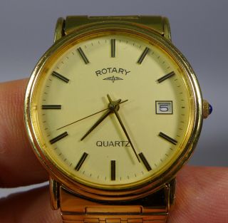 Vintage Boxed Rotary Quartz Gents Wrist Watch