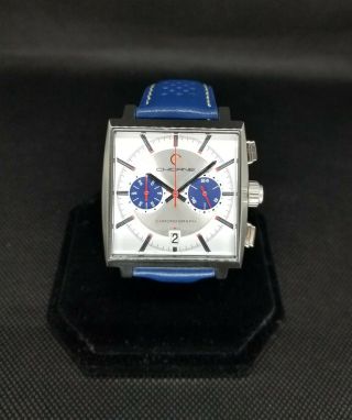 Chicane Men ' s Watch Seiko Mecha - quartz Chronograph Sapphire Extra Strap 2