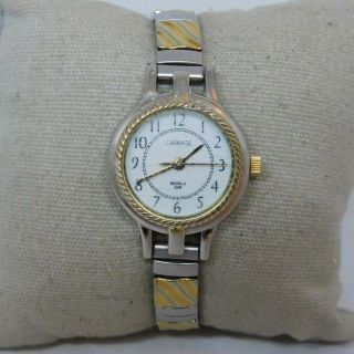 Carriage Indiglo Wr 30m Two Tone Stainless Steel Ladies Watch