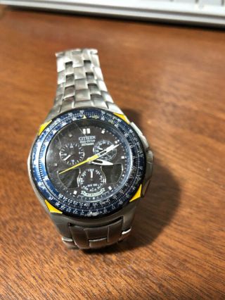 For Parts: Citizen Skyhawk Blue Angels Jr3090 - 58l Wrist Watch For Men