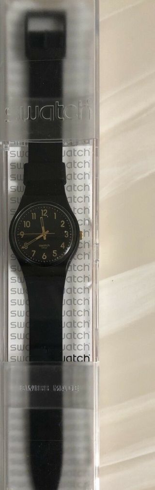 Black Swatch Watch,  Oversized Dial,  Women’s Style,  Retro