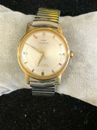 Vintage Waltham Gold Filled Stainless Swiss Made 17 Jewels Mechanical Mens Watch 2