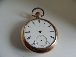 Elgin Nat Watch Co Vintage 17 Jewels Gold Filled Star Case Gents Pocket Watch