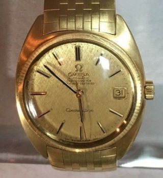 Omega Constellation Solid 18k C Chronometer 168.  009 Cal.  564 Papers,  Box