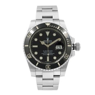 Rolex Submariner 4 Liner Black On Black Steel Automatic Mens Watch 116610ln