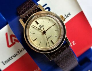 1980s Old Stock Lorus By Seiko Gold Plated Ladies Wristwatch Y481 - 0400.  C5