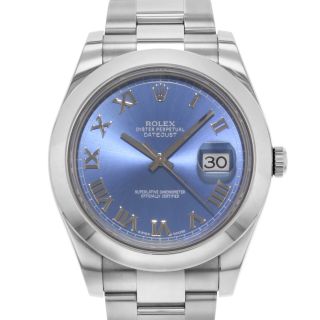 Rolex Datejust II 116300 bro Blue Roman Dial Steel Automatic Men ' s Watch 2