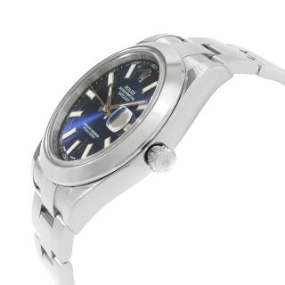 Rolex Datejust II 41mm Blue Baton Dial Steel Automatic Mens Watch 116300 3