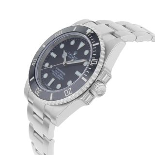 Rolex Submariner Black Dial No Date Steel Ceramic Automatic Men Watch 114060 3