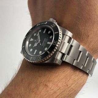 Rolex Submariner Black Dial No Date Steel Ceramic Automatic Men Watch 114060 5