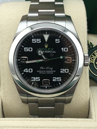 Rolex Air - King Men’s Auto 40mm Steel Oyster Bracelet Watch 116900