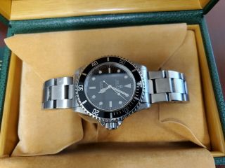 Rolex Submariner 14060 No Date 2 - Liner Black On Steel Automatic Mens Watch