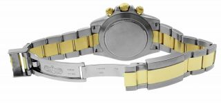 2016 ENGRAVED Rolex Daytona Cosmograph 116523 Slate Gray 40mm Two Tone Watch 4