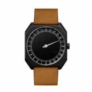 Slow Jo 19: Brown Vintage Leather / Black Dial