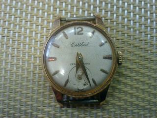 Gold Plated Vintage Old Swiss Made Women Wrist Watch Gortibert - Work