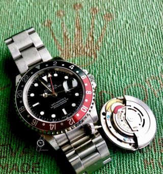 Rolex Gmt Master 16710 Wcoke Bezel Stainless Mens Watch - Unpolished With Sticker