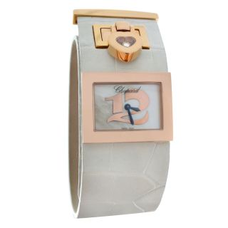 Ladies Chopard Happy Diamonds 209147 - 5001 Diamond 18K Rose Gold MOP Quartz Watch 2