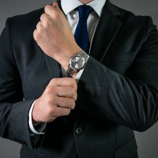 Rolex Men ' s Datejust 36MM Stainless Steel 16030 Wristwatch - Silver Index Dial 2