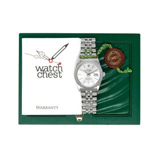 Rolex Men ' s Datejust 36MM Stainless Steel 16030 Wristwatch - Silver Index Dial 6