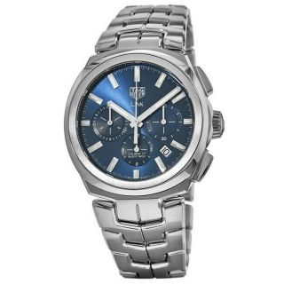 Tag Heuer Link Automatic Chronograph Blue Dial Men 