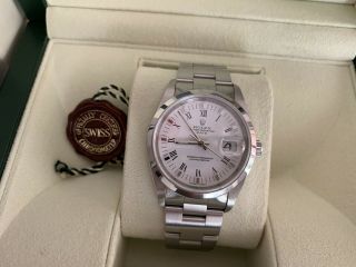 Rolex Oyster Perpetual Date 15200 Mens Watch Box Papers