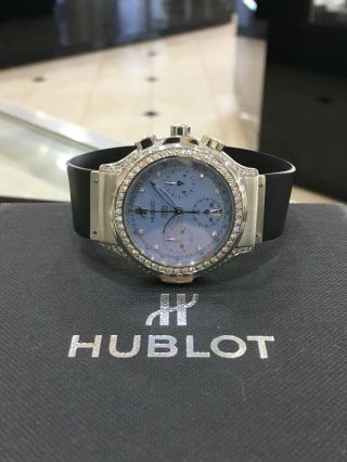 Hublot Mdm Chronograph Diamond Watch 37mm