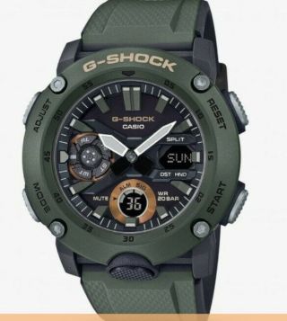 Casio G - Shock Carbon Core Guard (ga - 2000 - 3aer) 200 Meters Watch.  Bnib