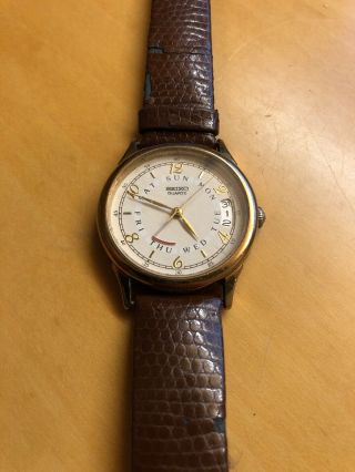 Rare,  Unique Unisex Vintage Watch Seiko 6f26 - 6009.