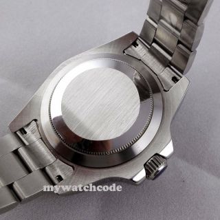 40mm BLIGER sterile white dial GMT sapphire glass automatic movement mens watch 7