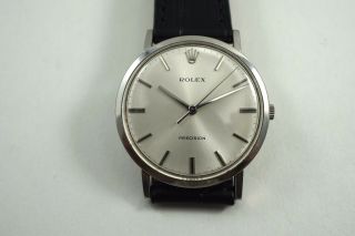 Rolex Precision Stainless Steel Sweep Second Gents Dates 1975