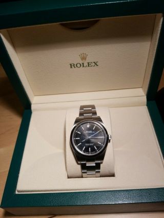Rolex 114300 Oyster Perpetual 39mm Stainless Watch Steel Watch Black Dial