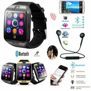 Touch Screen Smart Watch Camera Phone Mate Bluetooth Headset For Iphone Samsung