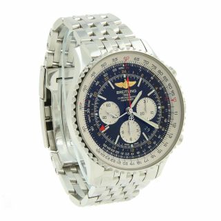 Breitling Navitimer GMT AB0441 Chronograph Stainless Steel Men ' s 48 MM Watch 3