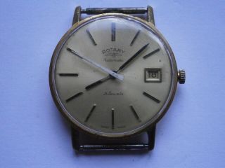 Vintage Gents Wristwatch Rotary Automatic Watch Spares As 1883 Swiss