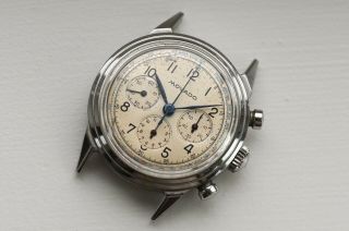 Vintage Movado M95 Chronograph Watch 35mm Stainless Steel FB Case 95M 2