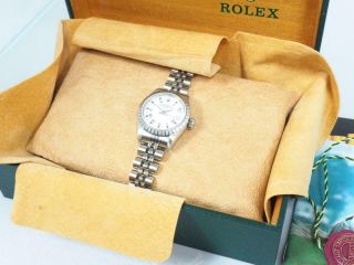 Steel Ladies Rolex Watch Rolex Oyster Perpetual Wristwatch Rare Dial