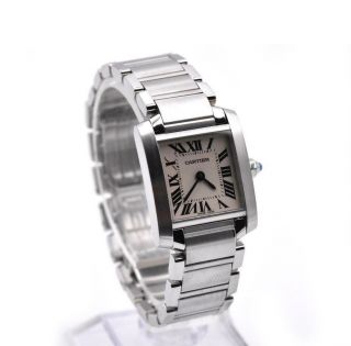 Cartier Stainless Steel Small Tank Francaise Watch Ref.  W51008q3