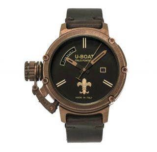 U - Boat Chimera 46 Day Date Bronze 46mm Automatic Watch 8100 Retail: $8,  700