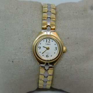 Timex Indiglo T2j591 Two Tone Stainless Steel Ladies Watch
