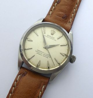 Rolex Oyster Perpetual,  1002 Rare Vintage 1965 Double Signed Serpico - Y - Laino.