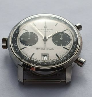 Vintage Hamilton Chrono - matic chronograph cal 11 for repair 5