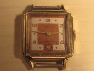 Vintage Lonville Extra Swiss 17 Jewels Watch - 10k Rolled Gold Plate Bezel - Parts