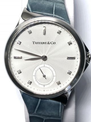 Tiffany & Co.  Metro Diamond 3 Hand 34mm Diamond Watch 29 Jewels