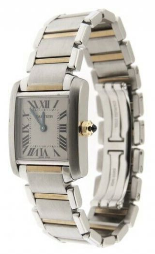 Cartier Tank Francaise Ref.  2384 18k Yellow Gold & Stainless Steel Ladies Watch