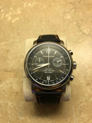 Wenger Chronograph Mens Watch Swiss Made Swiss Army Two Bands