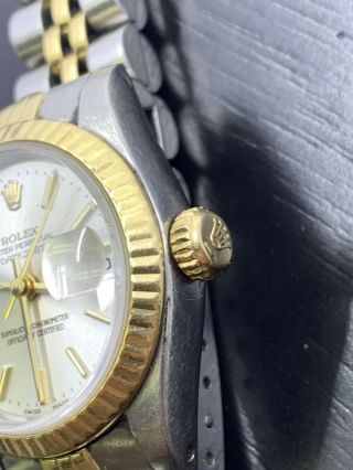 Rolex Datejust Auto 26mm Steel Yellow Gold Ladies Jubilee Bracelet Watch 69173 2