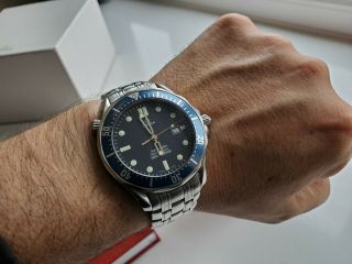 Omega Seamaster 300 Professional Mens Watch Blue Full Size 41mm Boxed 2541.  80.  00 10